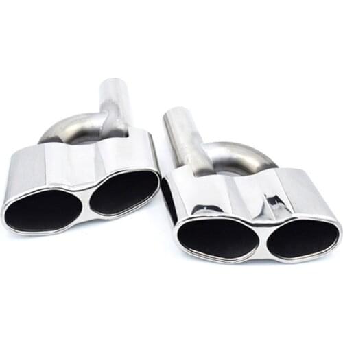 1 Pair Car Styling Muffler Tailpipe For Me-rceders B-enz W221 S350 S320 S500 S600 Change S65 Rear Exhaust Tip