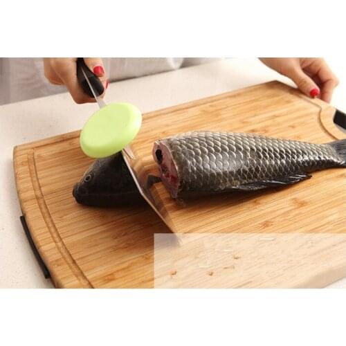 1PC Kitchen Knife Cap Stainless Steel Cut Fish Chicken Bones Chopping Booster Knife Holder For Meat Cleaver Cooking Acce OK 0324