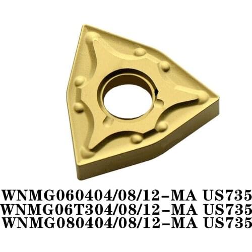 100% Original WNMG WNMG060404 MA US735 060408 06T304 06T308 06T312 080404 CNC lathe Insertion Carbide Insert High Quality