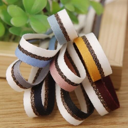 5 yards 25mm/38mm Double color Gold Wire Ribbons Diy Craft Hair Clothing Accessories Material Gift Wrapping Ribbon