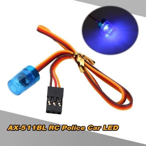 AX-511Y RC Multi-function Circular Ultra Bright Police Car LED with strobing-blasting Flashing fast-slow Rotating RC Parts