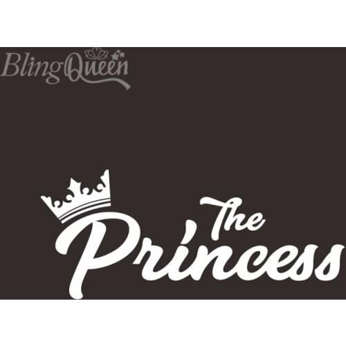 BlingQueen 12PCS/LOT Hot Fix Iron On Decal PU Vinyl Heat Transfers The Princess Design