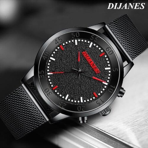 Men Famous 3D Frosted Leather Strap Watches Mens Stainless Steel Mesh Watch Men Sports Casual Quartz Watch Relogio Masculino Hot