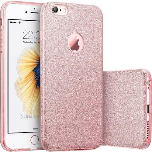 Crystal Glitter Protective Soft Rubber Case With Shock Absorption Anti-Scratch Frame Cover For Iphone11 Pro MAX XS XR 6 7 8Plus