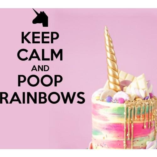 Magic Unicorn Wall Stickers Colorful Animals Horse Stars Wall Decals For Kids Girls Room Diy Poster Wallpaper Home Decor