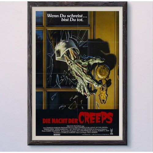N221 NIGHT OF THE CREEPS (2) Vintage Classic Movie Wall Silk Cloth HD Poster Art Home Decoration Gift