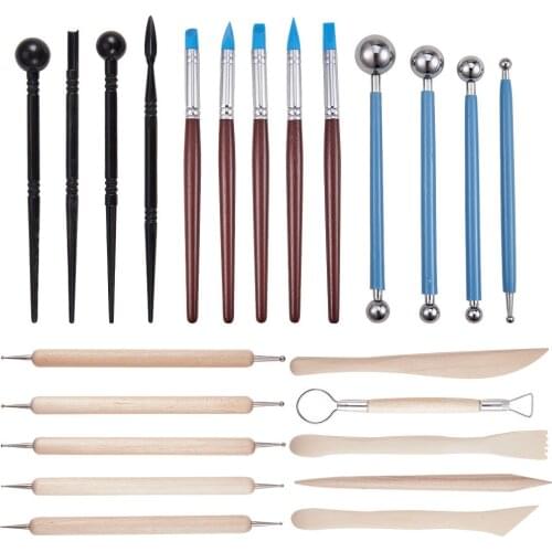 Plasticene Brickearth Pottery Grs Tools Engraving Clay 23 Pieces Set Multiple Accessories DIY Handmade Forexpan Crafts Materials