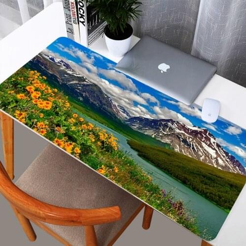 Hd Landskap Game Mousepad Size 400x900mm Large Gaming Mouse Pad Keyboard Mat Mouse Pad Carpet Office Decoration Desk Mat