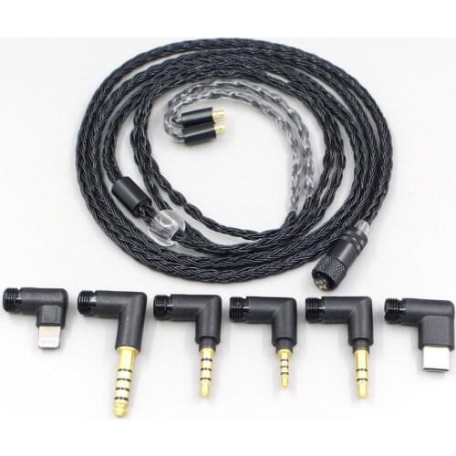 LN007037 16 Core OCC Awesome All In 1 Plug Earphone Cable For Acoustune HS 1695Ti 1655CU 1695Ti 1670SS