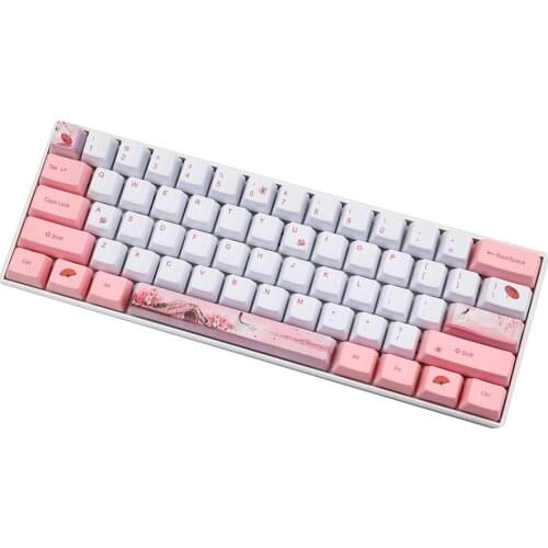 Dye Subbed PBT Keycap 73 Keys OEM Profile Keycaps For MX Switches dz60/GK64/GK61/RK61/ALT61/Annie /poker keyboard