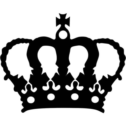 Crown King Queen Car Sticker Rear Windshield Rood Decor Removable Waterproof AL427