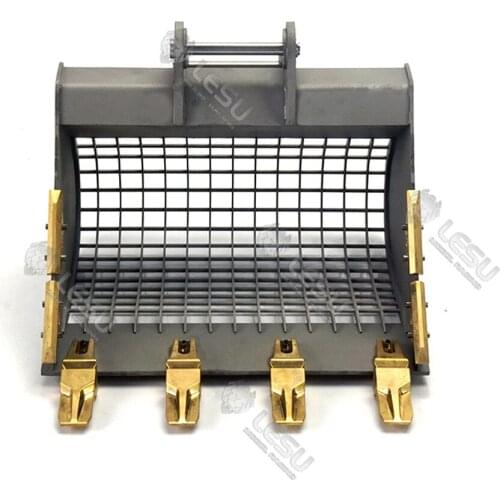 LESU Model 1/14 Rc Excavator C374 Grille Bucket Modified Bucket Claw Metal DIY Toy Excavator Accessories