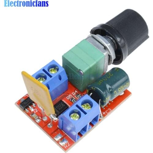 Mini 5A PWM Max 90W DC Motor Speed Controller Module DC-DC 3V-35V Speed Control Switch LED Dimmer