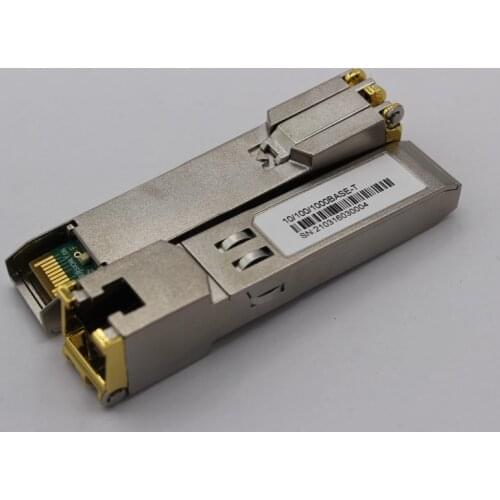 Gigabit RJ45 SFP Module 1000Mbps SFP Copper RJ45 SFP Transceiver Module Compatible for Cisco/Mikrotik Ethernet Switch