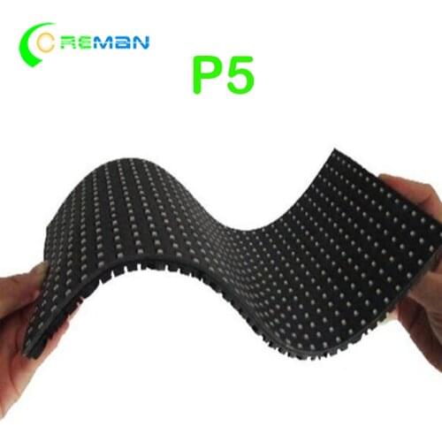 Soft curve led module matrix p4 p5 320x160mm Indoor Full Color soft flexible LED Wall panel p5 p4 p3 p2