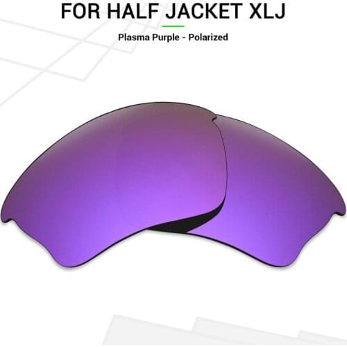 Mryok POLARIZED Replacement Lenses for Oakley Half Jacket XLJ Sunglasses Plasma Purple