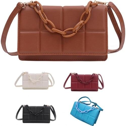 Casual Messenger Bag Square Shape Single-shouldered Female Suction Buckle Shoulder Bag for Holiday Traveling School 2021