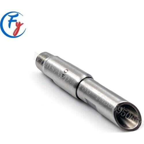 Rubylith core double jet edge trimming nozzle with bevelled tip, edge trimming nozzles with double jet, trim nozzle