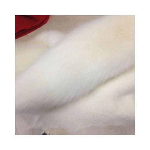 Blue Long Plush Fabric Fox Fur Plush Fabric Pile 3-4cm Faux Fur Counter Display Background Cloth Clothing Scarf Pillow DIY Toy