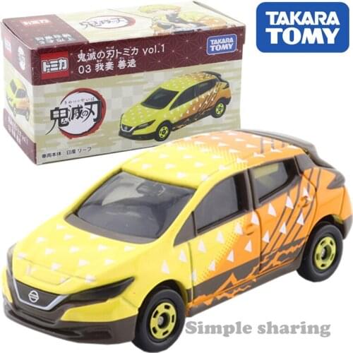 Takara Tomy Kimetsu no Yaiba Tomica vol.1 03 Zenitsu Agatsuma Cars Hot Pop Kids Toys Motor Vehicle Diecast Metal Model