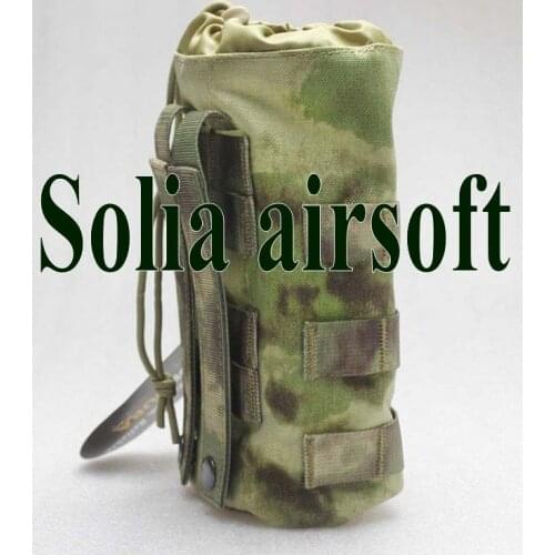 Tactical 1000D Nylon Fabic Cantee Hunting Kettle Pouch Water Bottle Molle Bag FG ATACS