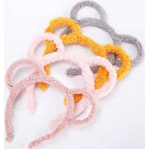 Baby Headband Girls Hair Accessories Plush Elastic Hairband Kids Princess Cute Kroean Headwear Girl Gifts