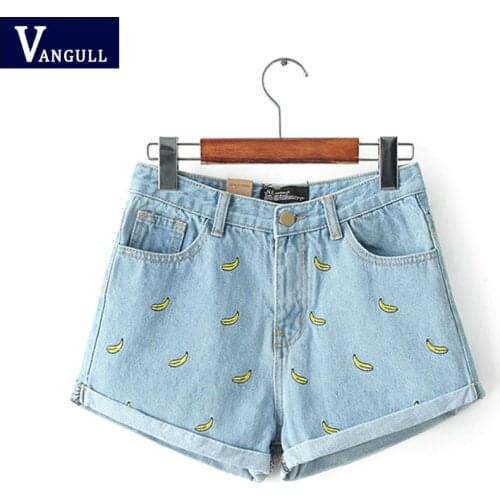 Vangull Women's Shorts With Embroidery