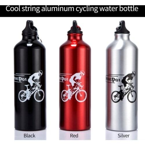 750mL Bicycle Aluminum Alloy Water Bottle Mountain Bike Water Cup Sports Water Bottle Cycling Water Bottle Cup With Carabiner