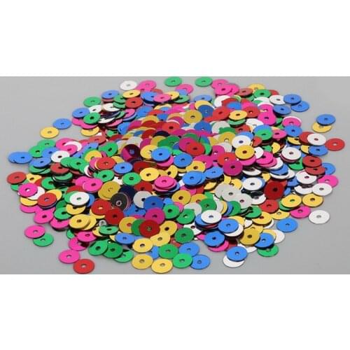 Pick Size 4/5/6mm Loose Sequin Paillette Sewing Scrapbooking Clothing Accssory DIY Craft Wedding Art Decoration Jewelry Making
