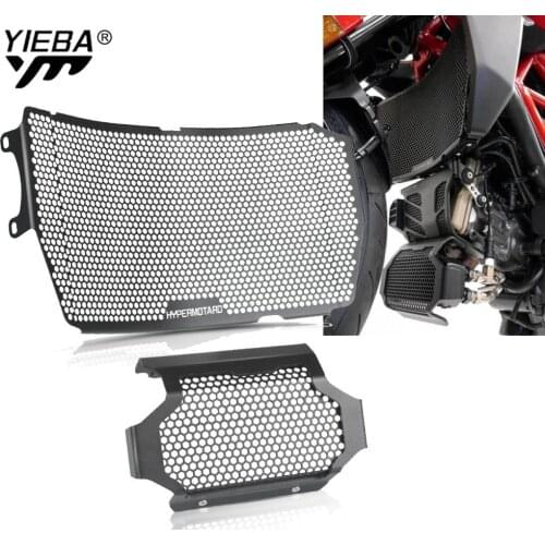 Motorcycle Radiator Grille Guard Cover Oil Cooler Guard Engine Protection For Ducati Hypermotard 950 / RVE / SP 2019 2020 2021