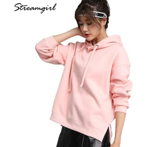 Women Hooded Sweatshirts Autumn 2021 Cotton Oversize Clothes Loose White Hoodies Women Vintage Oversize Sweatshirt With Hood