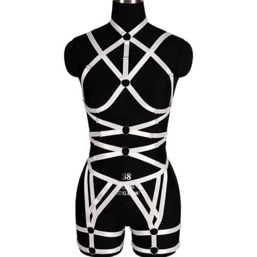 Women Harness Lingerie Set Body Bondage Chest Strap Leg Garter Belt Bdsm Sex Erotic Suspender Sexy Cage Bra Party Orgy Corset