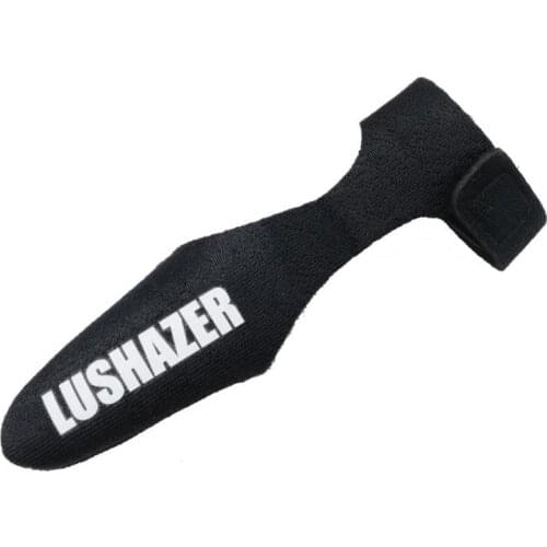 2pcs Fishing Rod High Elastic Covers Pole Glove Clothes Protector Fishing Pole Tie Wrapping Band Belt Strap Rope Black