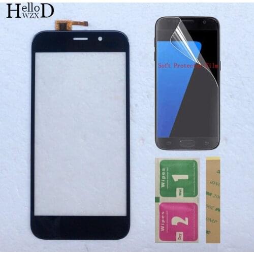 5'' Phone Touch Screen Panel For Fly Nimbus 17 FS527 Touch Screen Digitizer Panel Front Glass Lens 3M Glue Protector Film