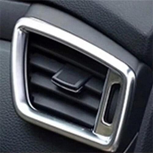ABAIWAI Car Air Condition Outlet Stickers For Nissan Qashqai Modification Auto Trim Automotive Supplies 2014 2015 2016 2017 4pcs