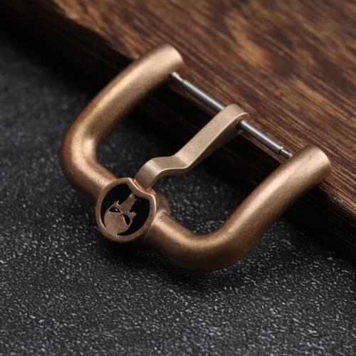 CUSN8 Bronze Buckle 22MM 24MM 26MM Suitable For Leather Strap Buckle, Skull Design Buckle, Metal Buckle Accessories