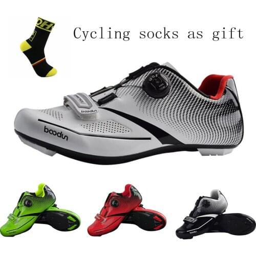 Breathable Pro Self-Locking Cycling Shoes Road Bike Bicycle Shoes Ultralight Athletic Racing Sneakers Zapatos Ciclismo Men Women