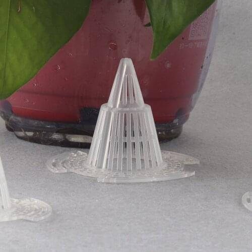 50pcs Leakproof Flower Pot Hole Mesh Cup Conical Bonsai Pot Bottom Coniform Grid Mat Bottom Net Drain Hole Pad Breathable Cup