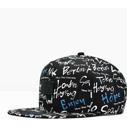 Full Close Letter Hip Hop Skull Cap Whole Closure Women Mens Leisure Flat Brim Bill Hip Hop Baseball Cap Fitted Snapback Hat