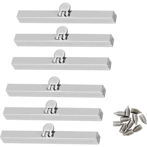 LMDZ 4.52Inches sliverBag Clasps Purse，Frame Clutch Metal Kiss Clasp 6pcs Bag Supplies for Purse Making