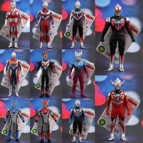 Bandai Ultraman Ultraman Soft Rubber Dolls Original Heavy Light Dark Glory Wind Gale Flame Trinity