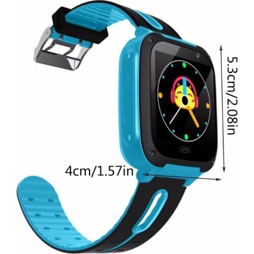 S4 Waterproof Touch Screen Smart Watch Wrist Anti-lost SOS Dial Call Smartwatch with GPS Locator Tracker Kids Children