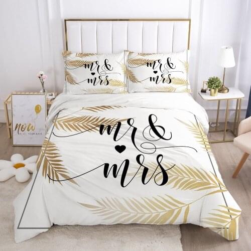 Modern Duvet Cover Set Bedding Sets Quilt/Comforter/Blanket Case Pillowcase with Zipper 3D Custom King Single Size Bed Linen