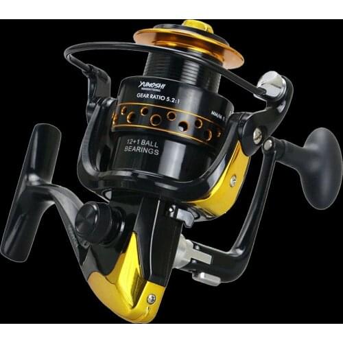 WALK FISH Super Technology Fishing Reel 12+1 Bearing Balls AD2000-9000 Series Spinning Reel Boat Rock Fishing Wheel