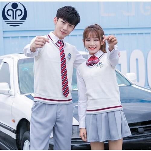 Japanese School Uniform Boys and Girl JK British School Wear College Students Costumes Women 4pcs Clothes Set D-0585