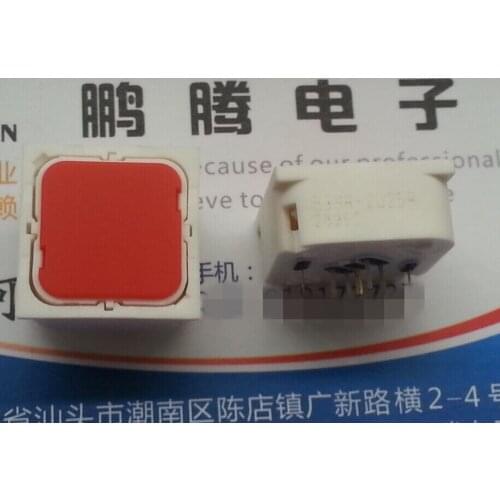 1PCS Original Japanese Omron B3HR-2025R touch switch 19*19 square button with lamp red light glow