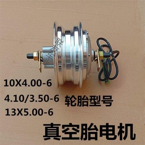 10 Inch Motor Hub 13 Inch Brushless Disc Brake Motor 48v500w Electric Scooter 10x4.00-6 Vacuum Tire