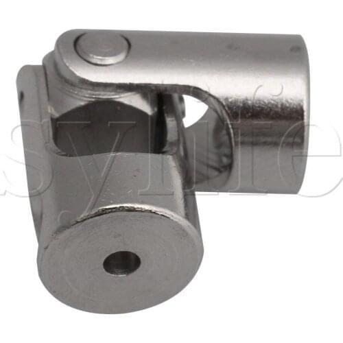 2mm-4mm ID Silver 45# Steel Rotatable Motor Shaft Universal Joint Connector Coupling Model Cars Ships Robot Accessory Pack of 2