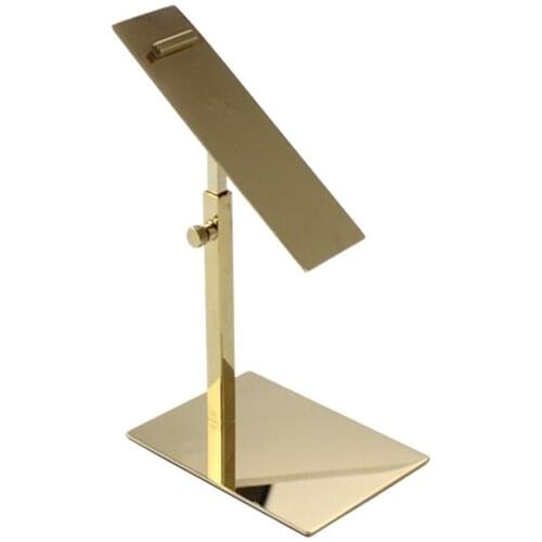 Free Shipping Polished Gold Metal shoe display stands, retail shoe store display racks, shoe stands display