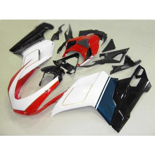 Injection mold Fairing kit for DUCATI 1098 1198 848 2007 2011 ducati 1098 1198 848 07 08 10 11 white red Fairings Set+gifts DB04